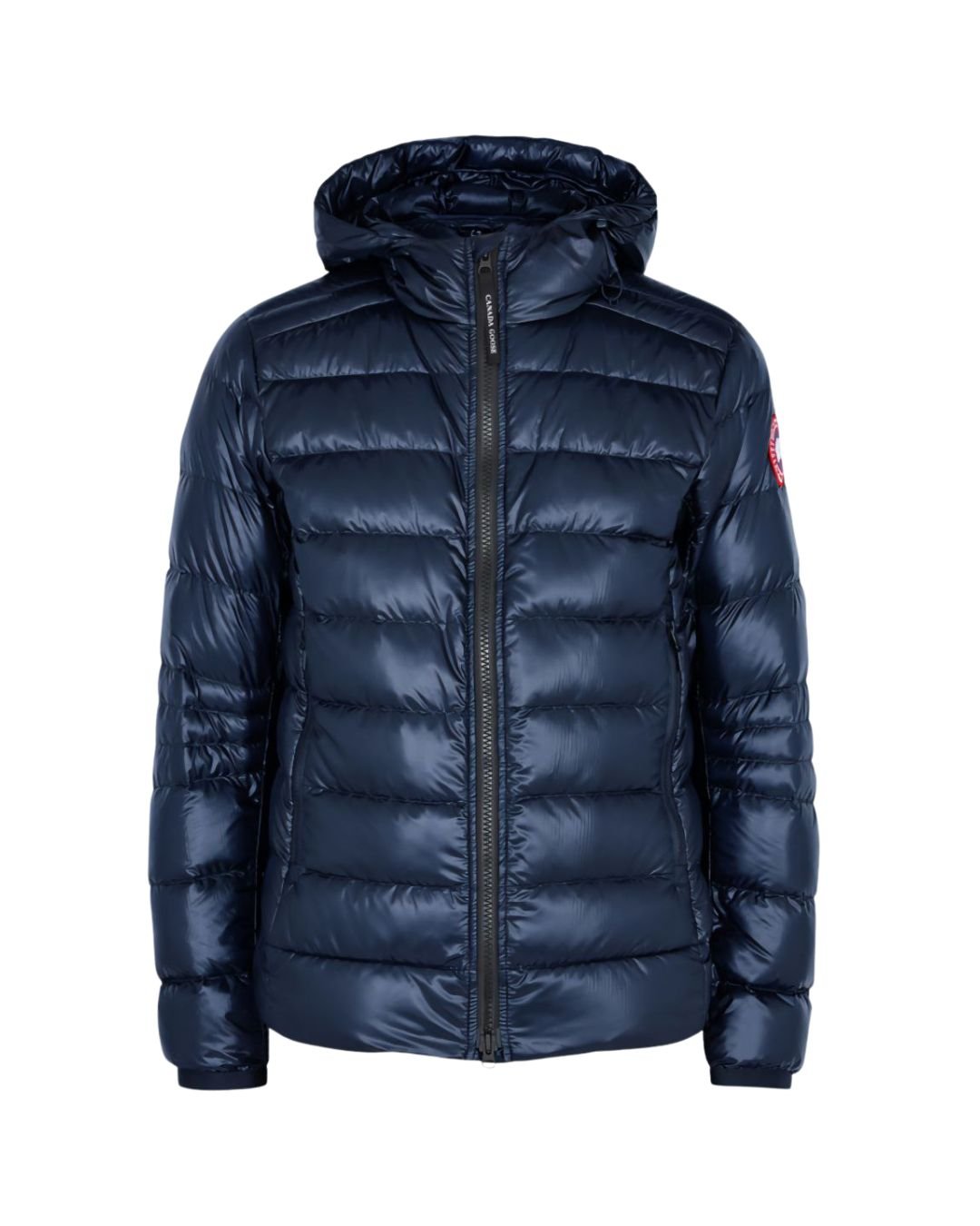 Mens Canada Goose Crofton Hoodie Classic Label Jacket Navy Blue