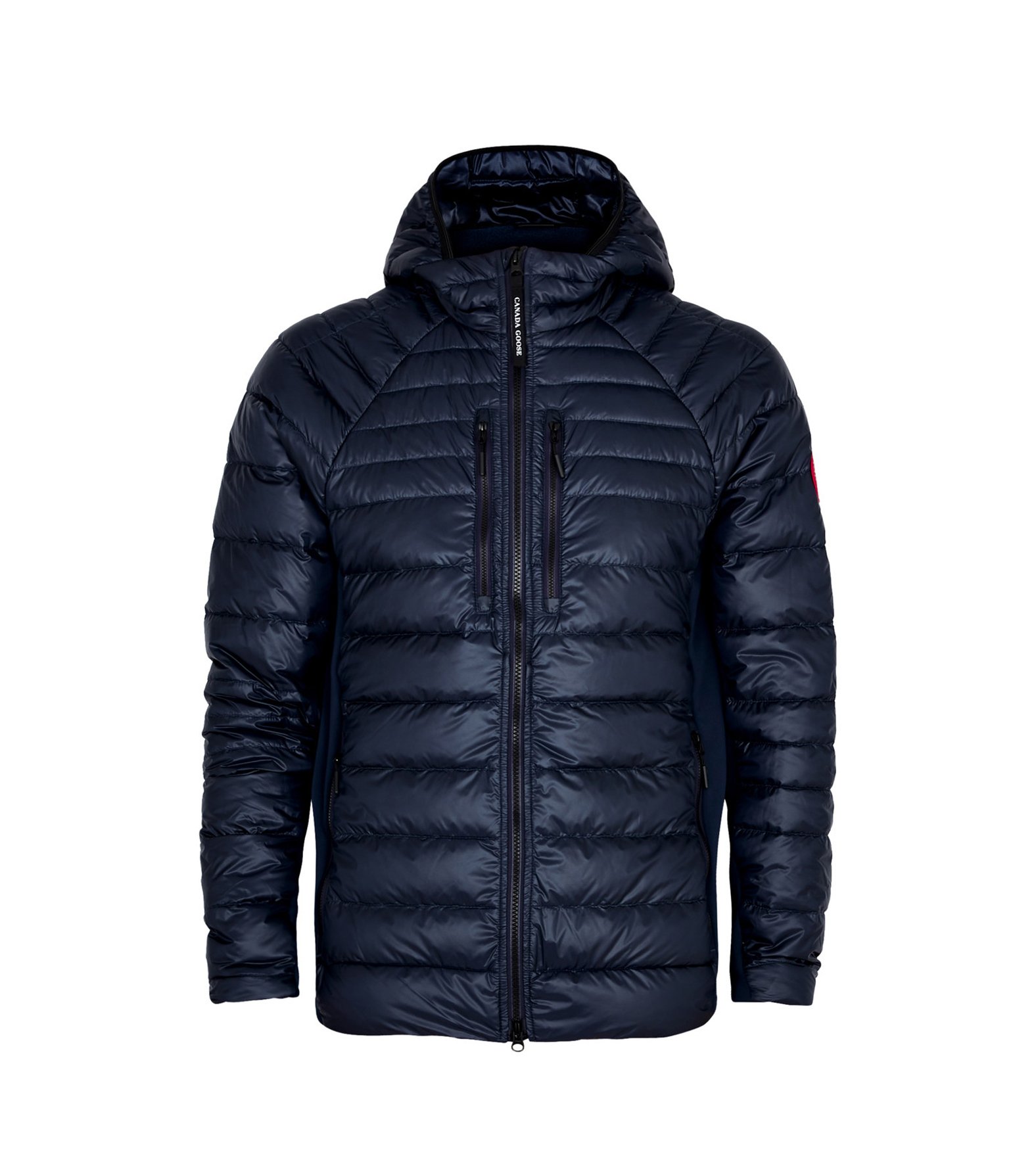 Mens Canada Goose Navy Blue Hybridge Lite Hooded Shell Jacket