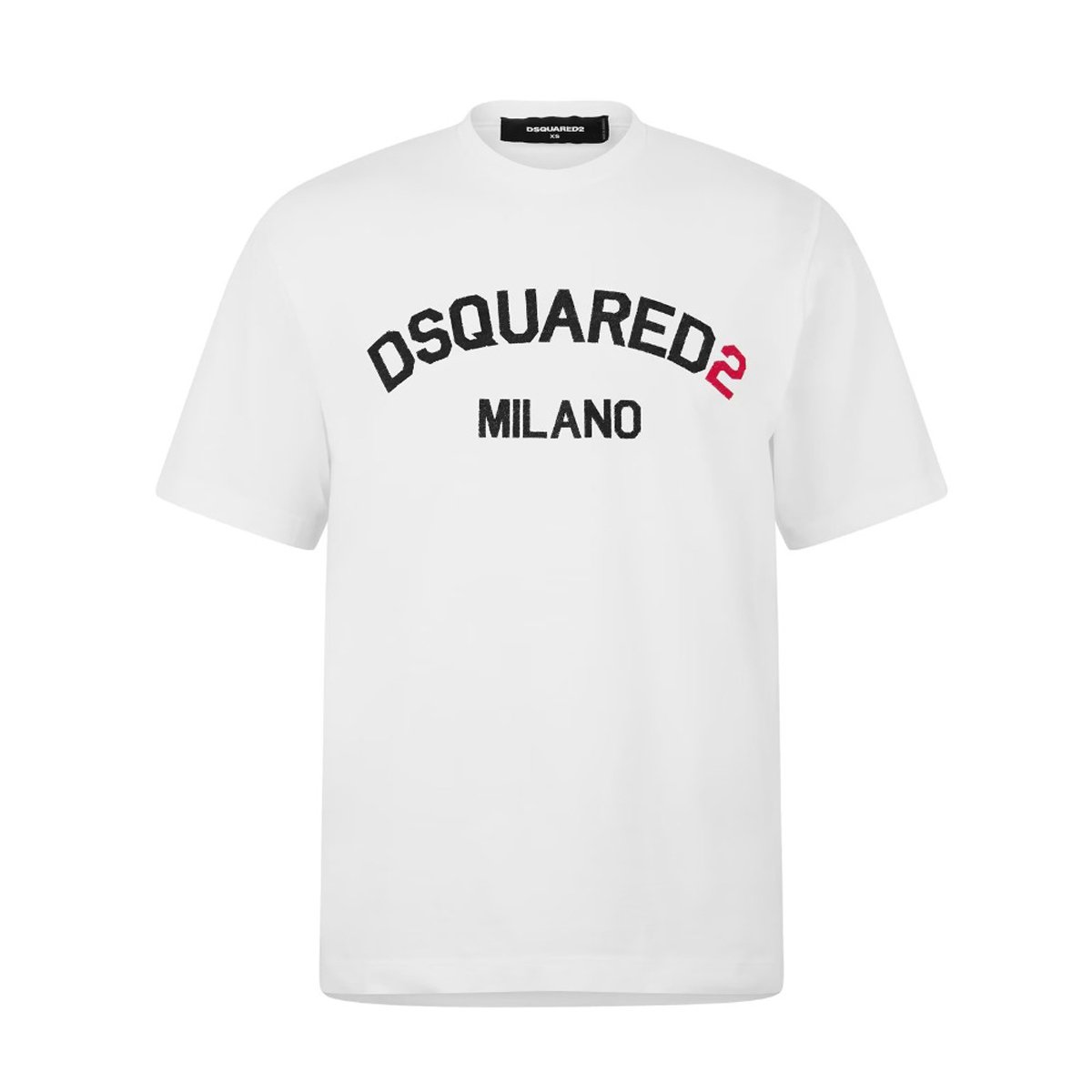Mens Dsquared2 White Cotton Milano Logo T-Shirt