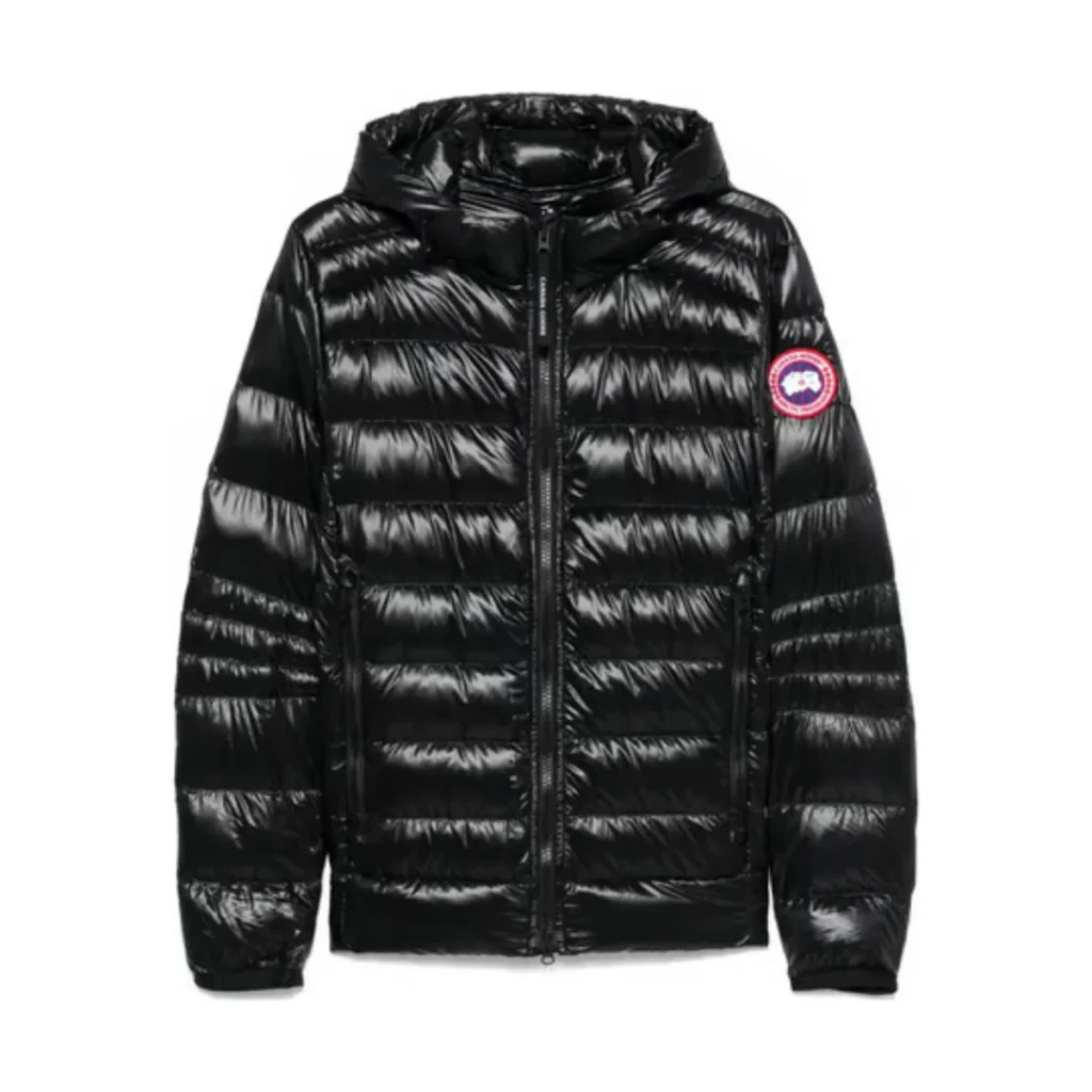 Mens Canada Goose Black Crofton Hoodie Classic Label Jacket