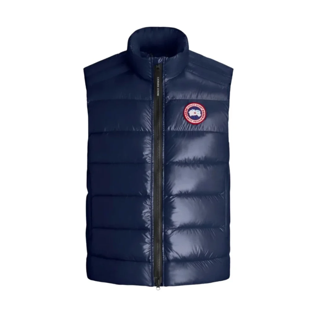 Mens Canada Goose Crofton Navy Blue Padded Puffer Vest Gilet