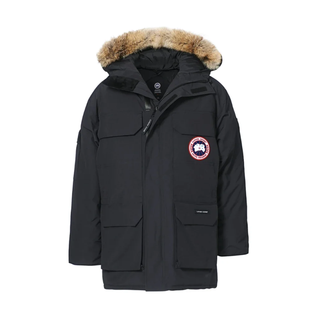 Mens Canada Goose Classic Label Logo Patch Expedition Parka Black