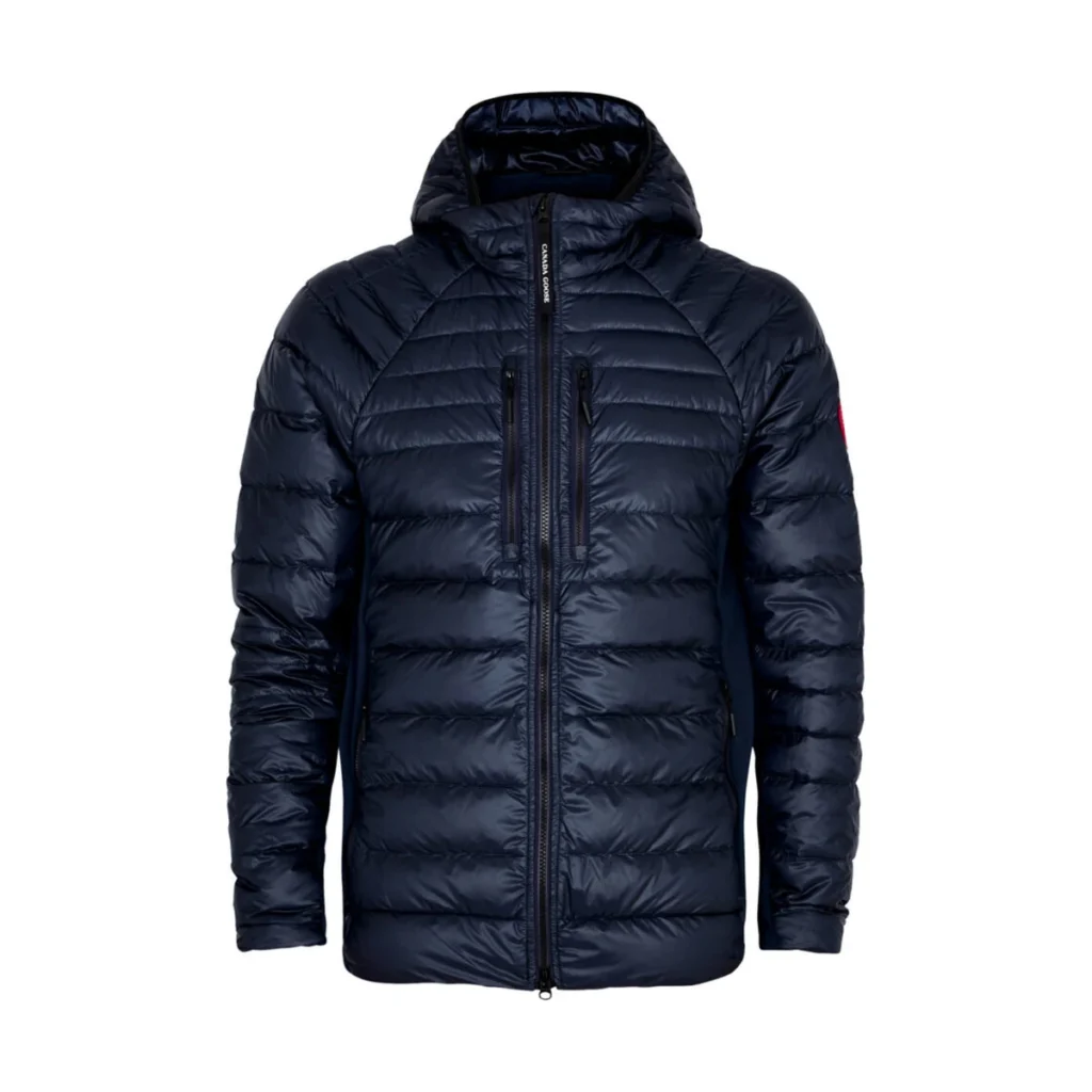 Mens Canada Goose Navy Blue Hybridge Lite Hooded Shell Jacket